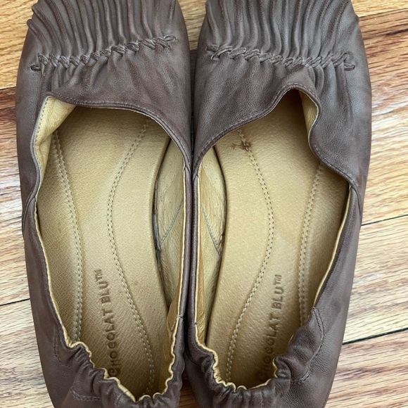 Sundance X Chocolate Blu Cam2 Soft Leather Flats in Brown Size 7 - Picture 8 of 9